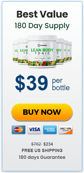 Lean Body Tonic 6 Bottles